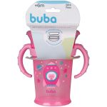 Copo de Treinamento com Alça 360° Rosa 210ml (18m+) - Buba
