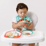 Prato com Divisórias para bebê Animal Fun Macaquinho (6m+) - Buba
