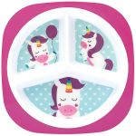 Prato com Divisórias para bebê Animal Fun Unicórnio (6m+) - Buba