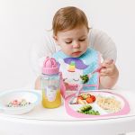 Prato com Divisórias para bebê Animal Fun Unicórnio (6m+) - Buba