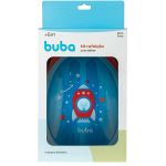 Kit Refeição Talher com Estojo Foguete Azul (6m+) - Buba