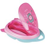 Kit Refeição Talher com Estojo Foguete Rosa (6m+) - Buba