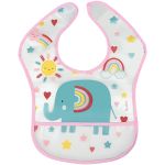 Babador com Cata-migalhas Arco-íris (3m+) - Buba