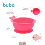 Bowl em Silicone com Ventosa Peixinho Rosa (6m+) - Buba