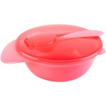Bowl com Tampa e Colher Rosa (6m+) - Buba