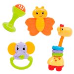 Conjunto de Chocalhos e Mordedores Fun 4un (3m+) - Buba