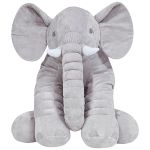 Almofada Elefante Gigante de Pelúcia Cinza (3+) - Buba