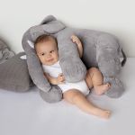 Almofada Elefante Gigante de Pelúcia Cinza (3+) - Buba