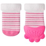 Meia com Mordedor Rosa (3m+) - Buba