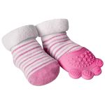 Meia com Mordedor Rosa (3m+) - Buba