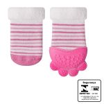 Meia com Mordedor Rosa (3m+) - Buba