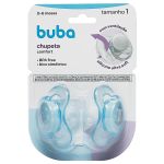 Kit 2 Chupetas Comfort Ursinho e Estrela Azul Tam 1 (0-6m) - Buba