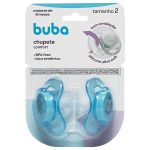 Kit 2 Chupetas Comfort Ursinho e Estrela Azul Tam 2 (6m+) - Buba