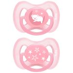 Kit 2 Chupetas Comfort Ursinho e Estrela Rosa Tam 1 (0-6m) - Buba