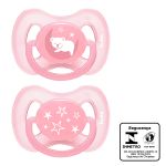 Kit 2 Chupetas Comfort Ursinho e Estrela Rosa Tam 1 (0-6m) - Buba