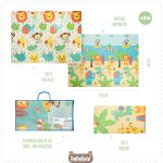 Maxi Tapete de Atividades para bebê Dobrável Amiguinhos (2m+) - Buba