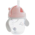 Copo com Alça Removível Gatinha Rosa 220ml (12m+) - Buba