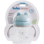 Copo com Alça Removível Gatinho Azul 220ml (12m+) - Buba