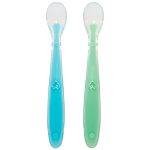 Kit 2 Colheres de Silicone Azul e Verde (6m+) - Buba