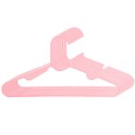 Kit 10 Cabides Infantil de Plástico Rosa - Buba