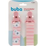 Kit 2 Prendedores de Chupeta Coala Rosa (3m+) - Buba