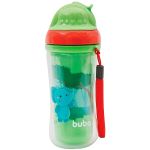 Copo c/ Parede Dupla e Canudo Animal Fun 250ml (12m+) - Buba