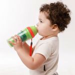 Copo c/ Parede Dupla e Canudo Animal Fun 250ml (12m+) - Buba