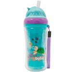 Copo c/ Parede Dupla e Canudo Turminha do Mar 250ml (12m+) - Buba
