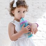 Copo c/ Parede Dupla e Canudo Turminha do Mar 250ml (12m+) - Buba