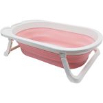 Banheira Dobrável Baby Rosa - Buba
