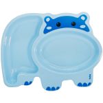 Pratinho com Divisórias Hipopótamo Azul (6m+) - Buba