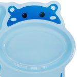 Pratinho com Divisórias Hipopótamo Azul (6m+) - Buba