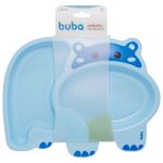 Pratinho com Divisórias Hipopótamo Azul (6m+) - Buba