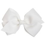 Kit 2 Laços com Presilha G Branco/Rosa - Buba