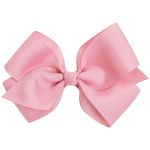 Kit 2 Laços com Presilha G Branco/Rosa - Buba
