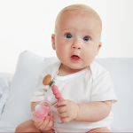Prendedor de Chupeta em Silicone e Bambu Rosa (3m+) - Buba
