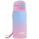 Garrafa Térmica Inox Parede Dupla 400ml Rosa e Azul (3m+) - Buba