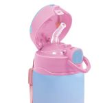 Garrafa Térmica Inox Parede Dupla 400ml Rosa e Azul (3m+) - Buba