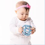 Mordedor Bola em Silicone Azul (4m+) - Buba