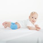 Joelheira Antiderrapante para bebê Azul (6m+) - Buba