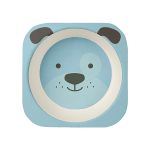 Kit Refeição em Bambu Cachorrinho Azul (6m+) - Buba