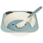 Kit Refeição em Bambu Cachorrinho Azul (6m+) - Buba