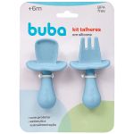 Kit Talher de Treinamento em Silicone Azul (6m+) - Buba