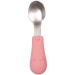 Kit Talher para bebê em Silicone e Inox Coelha Rosa (6m+) - Buba