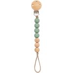 Prendedor de Chupeta em Silicone e Bambu Verde (3m+) - Buba