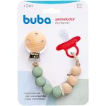 Prendedor de Chupeta em Silicone e Bambu Verde (3m+) - Buba