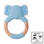 Mordedor Elefante em Silicone Azul (4m+) - Buba
