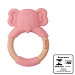 Mordedor Elefante em Silicone Rosa (4m+) - Buba