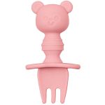 Kit Talher de Treinamento em Silicone Ursinho Rosa (6m+) - Buba