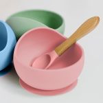 Bowl em Silicone com Ventosa Rosa (6m+) - Buba
